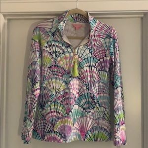 Lilly Pulitzer Shell Pullover with Tassel